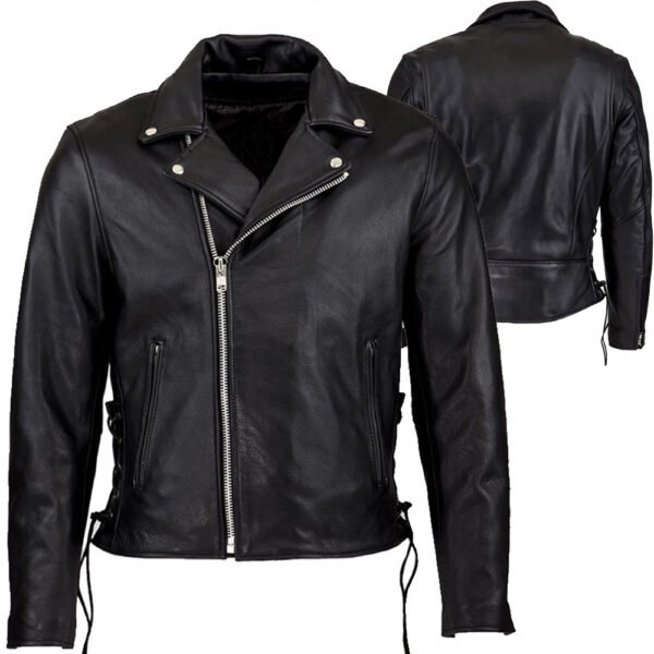 NIGHTWOLF custom motorcycle leather jacket manufacturer classic biker cowhide asymmetrical OEM CE ready production