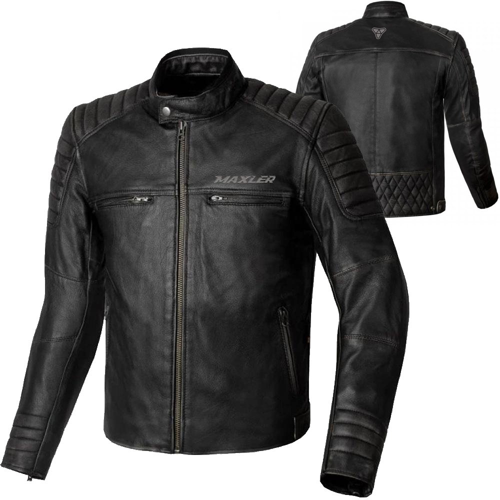 REVERON private label motorbike leather jacket quilted cafe racer 1.2–1.3mm cowhide CE ready OEM bulk production