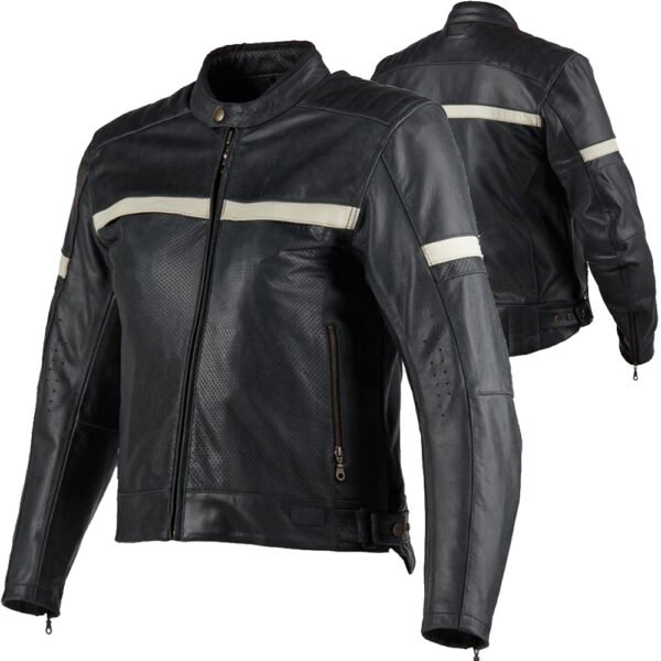 ROADSPARK leather motorcycle jacket bulk supplier sport touring cowhide reflective ventilated OEM production