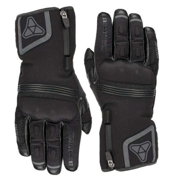 motorcycle textile riding gloves supplier softshell fabric long cuff motorcycle gloves supplier breathable touring gloves