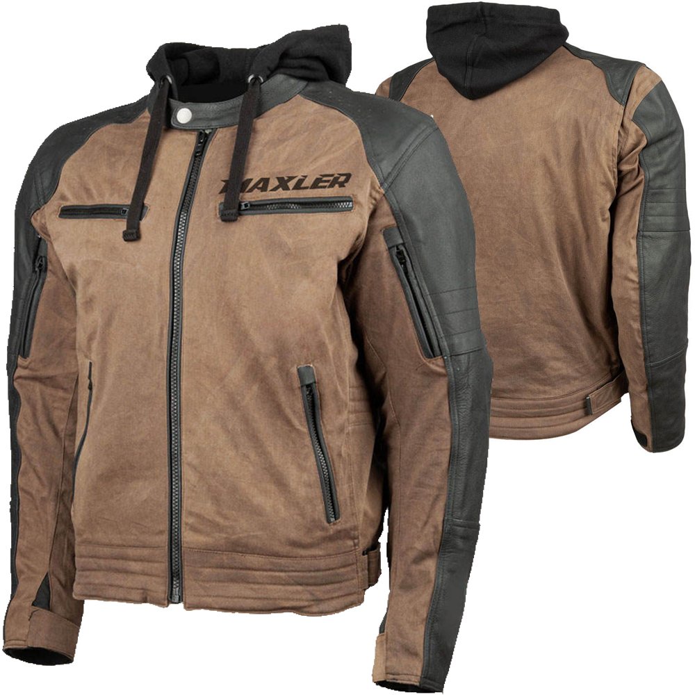VALTERRA SAND EDITION YKK zipper motorcycle leather jacket hybrid waxed cotton cowhide OEM CE ready production