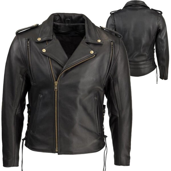 VOIDLINE CE level 2 motorcycle leather jacket classic asymmetrical biker cowhide OEM CE ready production