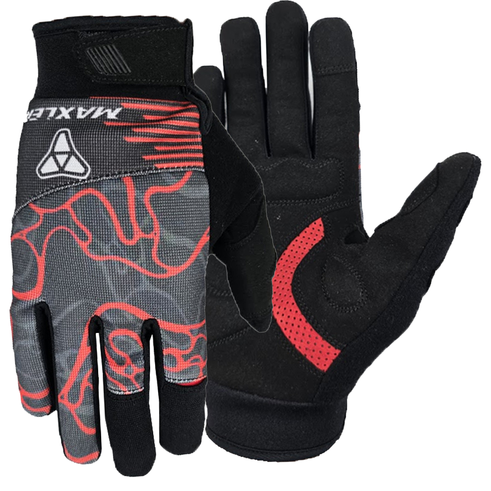 Maxler TrailForge Pro Custom MTB Cycling Gloves Manufacturer Full Finger BMX Bike Gloves