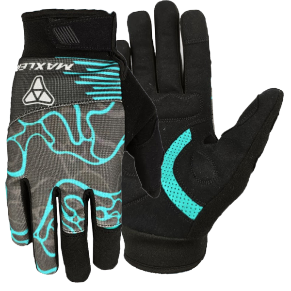 Maxler AquaTrail Pro MTB Bike Gloves Manufacturer Custom Full Finger BMX Trail Cycling Gloves