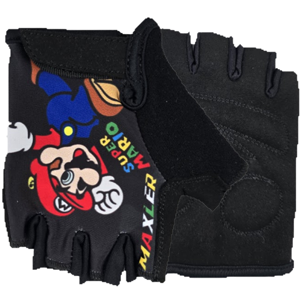 Maxler PixelRush Pro Printed Cycling Gloves Manufacturer Custom Padded Half Finger MTB BMX Bike Gloves